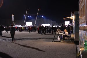People Leave as Trump Speaks